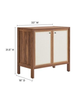 Capri 33" Wood Grain Storage Cabinet