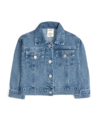 Girls' Game Day Football Sequin Patch Denim Jacket - Little Kid, Big Kid