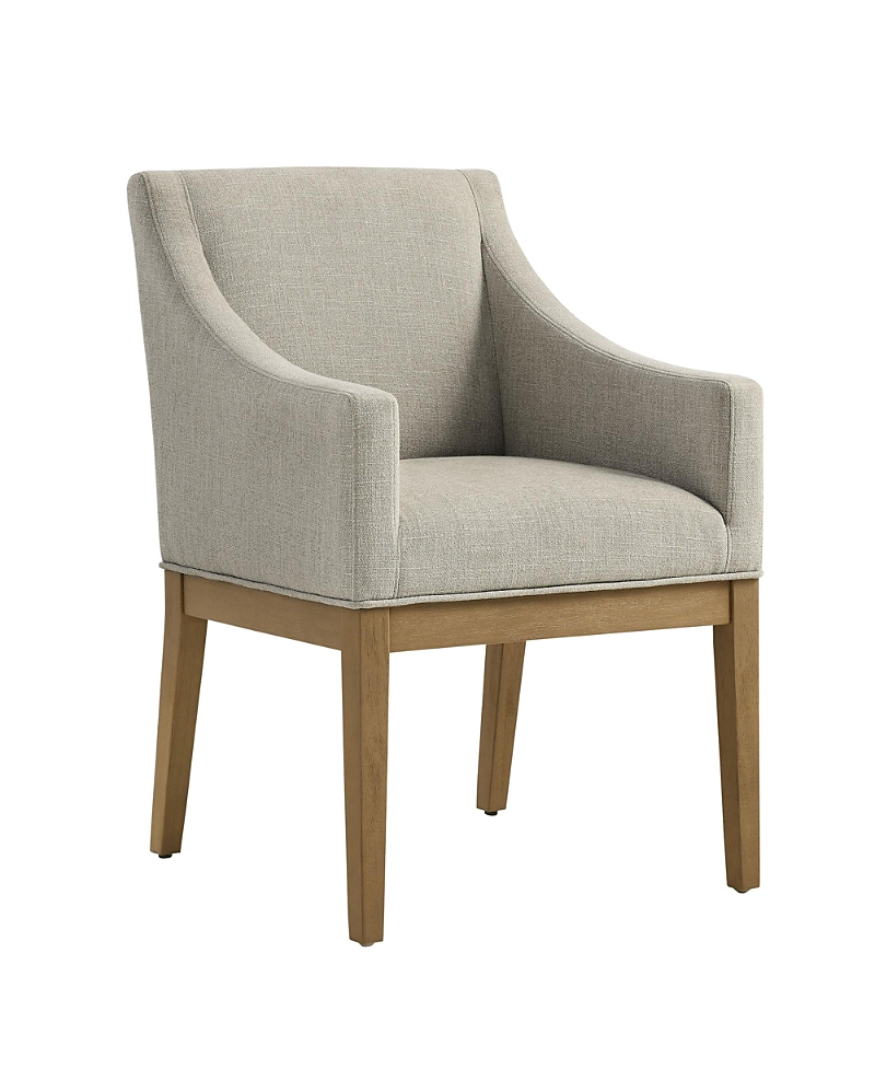 Modway Alton Fabric Upholstered Dining Armchair In Gray