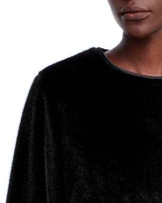 Faux Fur Knit Cuff Jacket