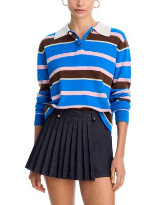 Cashmere Striped Rugby Sweater