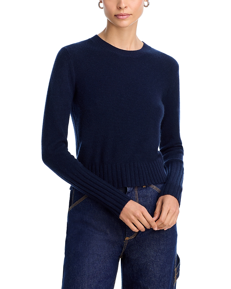 Guest in Residence Cashmere Shrunken Crewneck Sweater