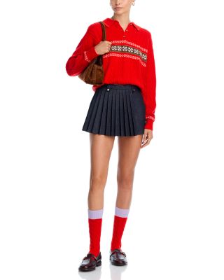 Cable Knit Polo Sweater