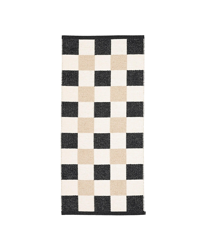 Pappelina Pix Rug, 27 X 63 In Black