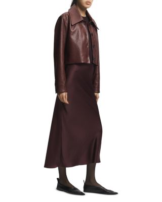 Lomand Textured Leather Jacket