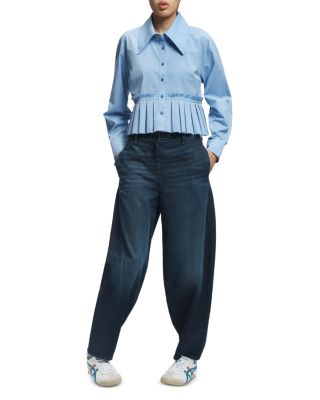 Mila Pleated Hem Blouse