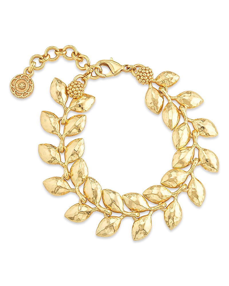 Capucine De Wulf Golden Laurel Link Bracelet In Gold