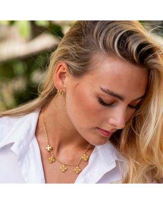 Berry Clover Teardrop Earrings