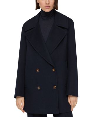 Camel Hair Double Breasted Peacoat
