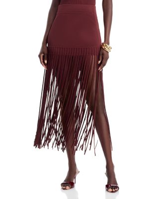 Carlyle Fringe Midi Skirt