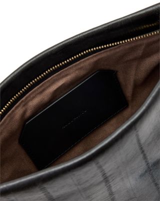 Bettina Eel Embossed Leather Clutch