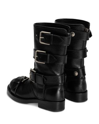 Women&#39;s Short Buckled Boots
