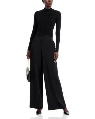 Mock Neck Wool &amp; Silk Top