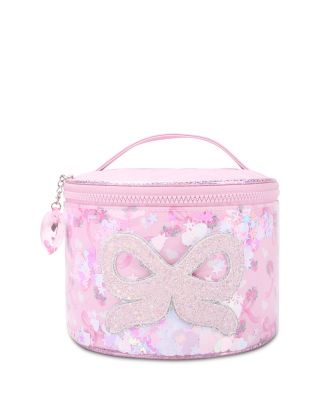 Girls' Confetti Canvas Round Train Case