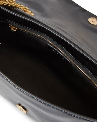 Small Crinkle Leather Wedge Bag