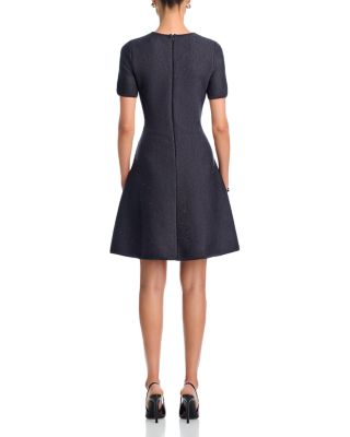 Tonal Fern Stitch Dress