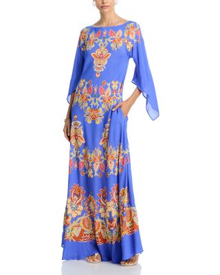Printed Kaftan Dress