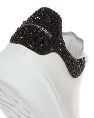 Women's Oversized Crystal Embellished Heel Sneakers