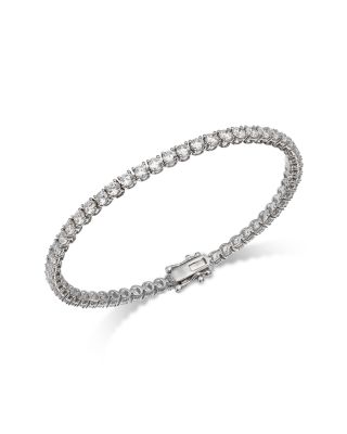 Certified Lab Grown Diamond Tennis Bracelet in 14K White Gold, 5.0 tcw