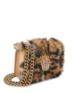Kensington Eagle Micro Faux Fur Shoulder Bag
