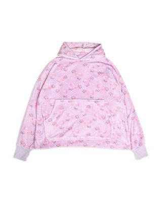 Girls' Bow Print Pullover Hoodie - Little Kid, Big Kid