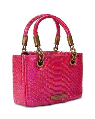 Square Kensington Mini Embossed Leather Handbag