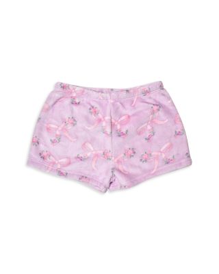 Girls' Floral Bow Cozy Pajama Shorts