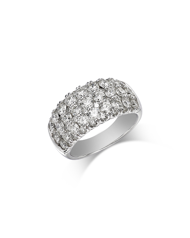 Bloomingdale's Fine Collection Diamond Multirow Cluster Ring in Platinum, 3.05 tcw