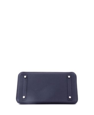  Birkin 30 Handbag Verso Togo with Palladium Hardware