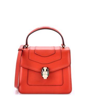  Small Serpenti Forever Top Handle Bag Leather