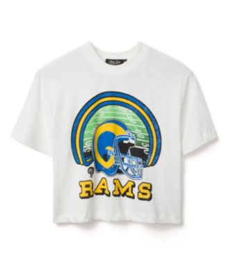  Women's NFL Los Angeles Rams Game Time Mock Neck Crop Tee
