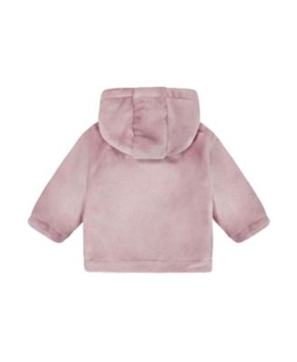 Girls' Hooded Zip Plush Jacket - Baby