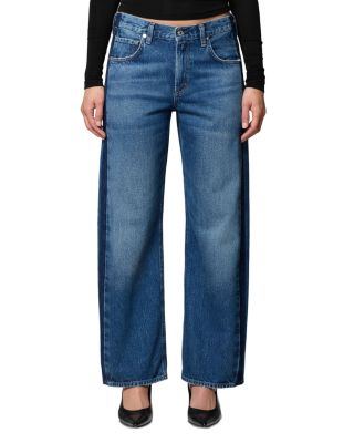 Lindz Tuxedo Stripe High Rise Easy Straight Jeans in Liro