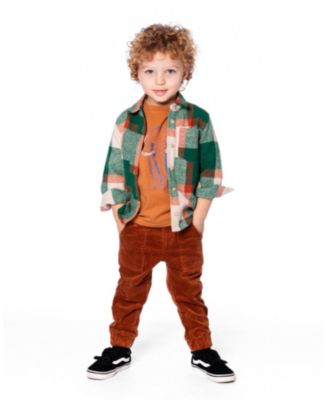 Boys' Long Sleeve Yarn Dyed Plaid - Baby