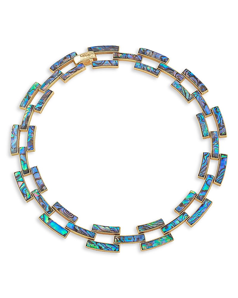 Capucine De Wulf Pathway Link Collar Necklace in 18K Gold Plated, 17 · OS