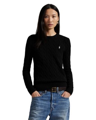 Cable Wool Cashmere Crewneck Sweater