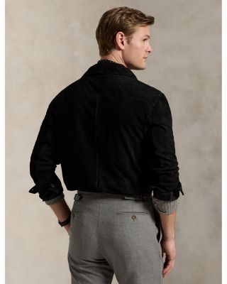 Suede Utility Shirt Jacket