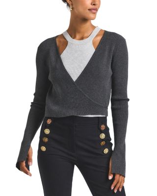 Maren Wrap V Neck Cardigan Sweater