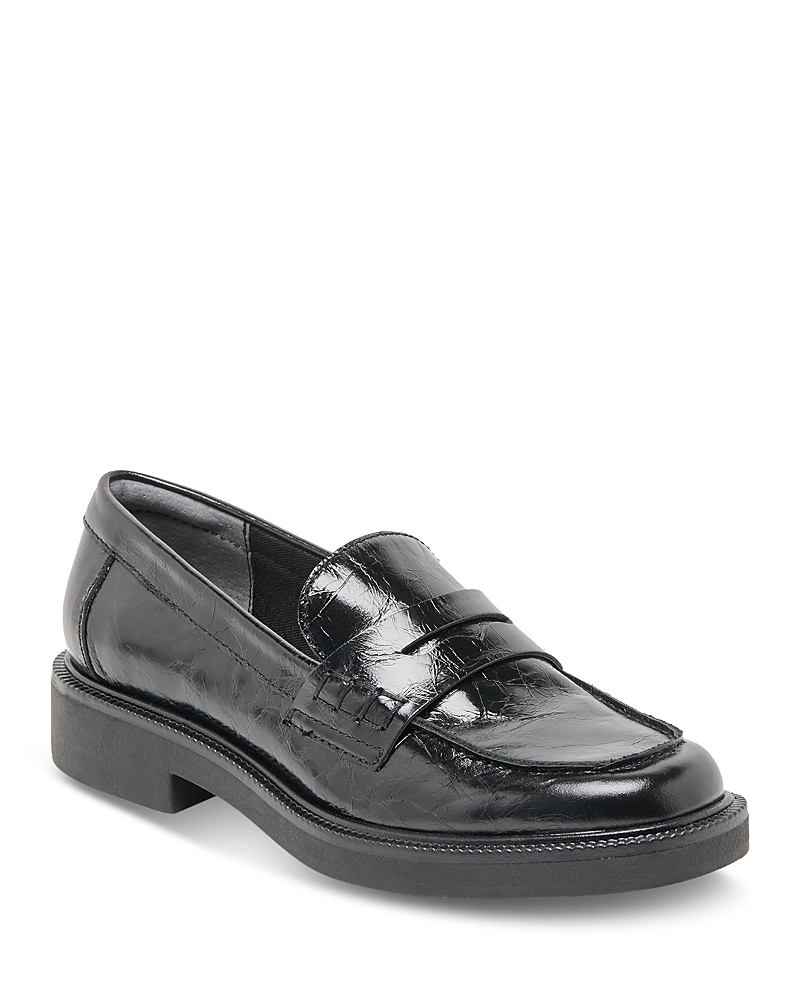 Dolce Vita Tiggy Loafers Midnight Crinkle Patent In Multi