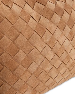 Hop Intrecciato Suede Shoulder Bag