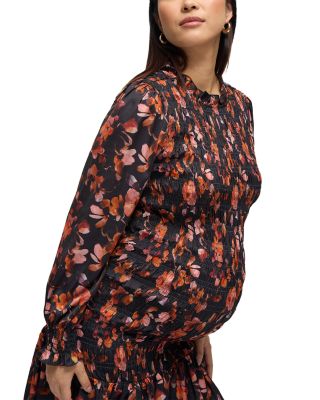 Smocked Maternity Dress