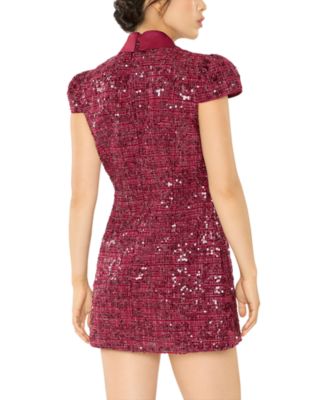 Estella Sequined Tweed Mini Dress