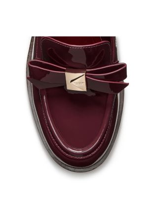 Women's Deco Bow Loafer Pumps