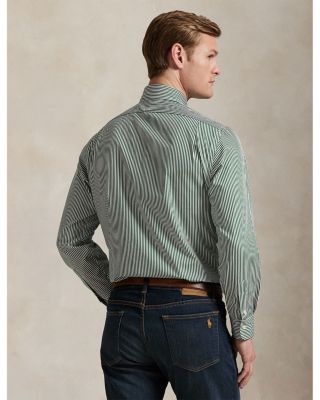 Classic Fit Striped Poplin Shirt