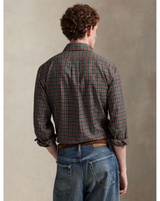 Classic Fit Plaid Twill Shirt