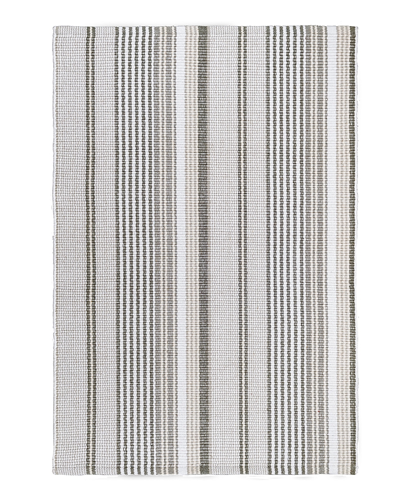 Dash & Albert By Annie Selke Dash Albert By Annie Selke Da169 Gradation Ticking Indoor/outdoor Area Rug, 9'0x12'0 In Gray