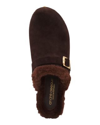 Women's Orla Faux Fur Lined Suede Clogs