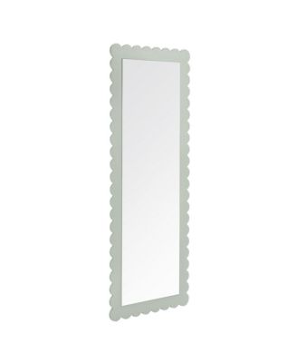 Emmeline Scalloped Rectangle Floor Mirror