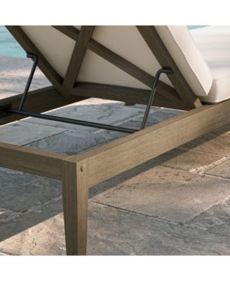 Northlake Outdoor Patio Teak Chaise Lounge