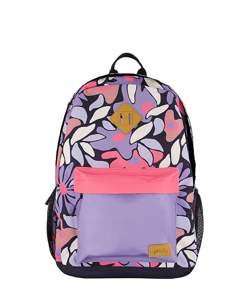 Deux Par Deux Kids Backpack Retro Flower